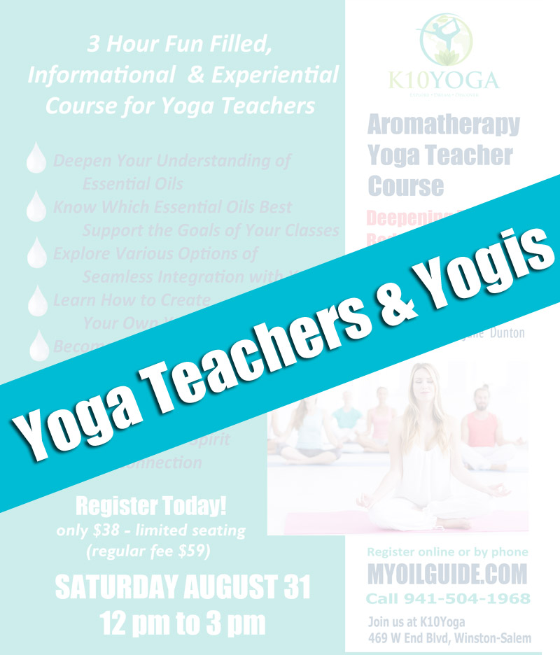 Essential Oils Workshops for Yoga Teachers and Yogis