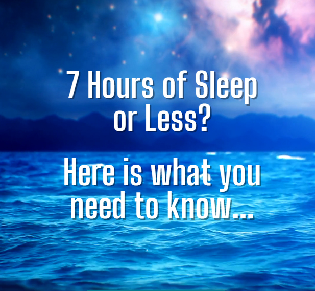 7 hours of sleep or less - essential oils for sleep